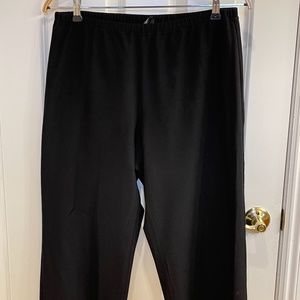 EILEEN FISHER BLACK STRETCHY PULL ON PANTS SIZE LARGE,  L, women’s pants